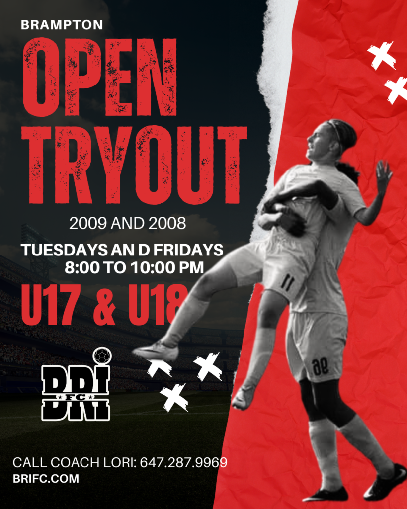 U17 and U18 Boys Tryout Flyer Tuesdays and Fridays 8 to 10 p.m.